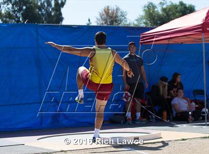Thumbnail 3 in Orange County Track & Field Championships (Boys Varsity Shot Put) photogallery.