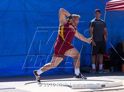 Thumbnail 2 in Orange County Track & Field Championships (Boys Varsity Shot Put) photogallery.