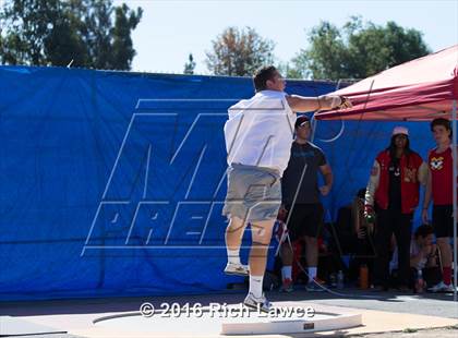 Thumbnail 3 in Orange County Track & Field Championships (Boys Varsity Shot Put) photogallery.