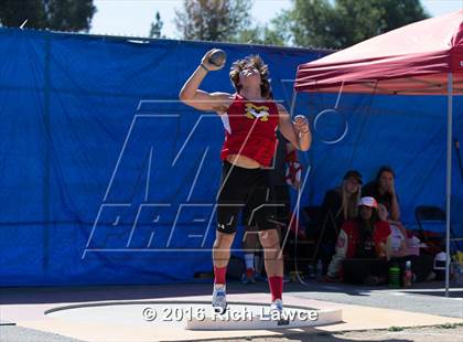Thumbnail 2 in Orange County Track & Field Championships (Boys Varsity Shot Put) photogallery.