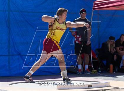 Thumbnail 3 in Orange County Track & Field Championships (Boys Varsity Shot Put) photogallery.