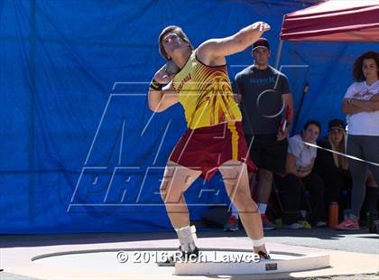 Thumbnail 3 in Orange County Track & Field Championships (Boys Varsity Shot Put) photogallery.