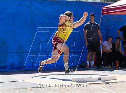 Thumbnail 1 in Orange County Track & Field Championships (Boys Varsity Shot Put) photogallery.