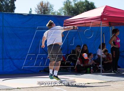 Thumbnail 2 in Orange County Track & Field Championships (Boys Varsity Shot Put) photogallery.