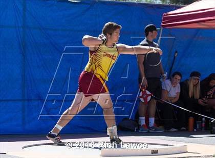 Thumbnail 2 in Orange County Track & Field Championships (Boys Varsity Shot Put) photogallery.