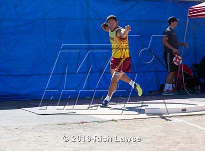 Thumbnail 3 in Orange County Track & Field Championships (Boys Varsity Shot Put) photogallery.