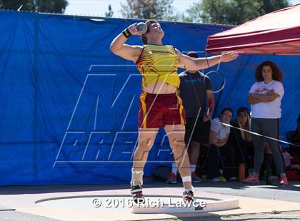 Thumbnail 3 in Orange County Track & Field Championships (Boys Varsity Shot Put) photogallery.