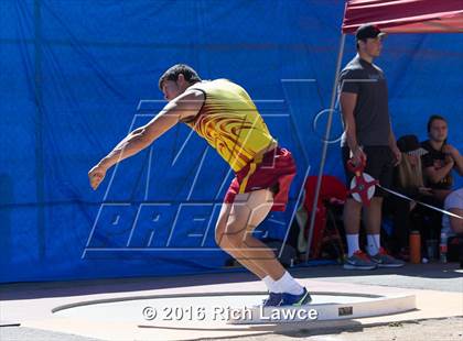 Thumbnail 2 in Orange County Track & Field Championships (Boys Varsity Shot Put) photogallery.