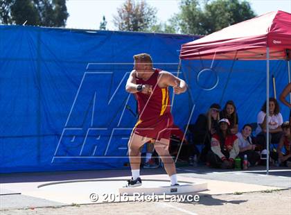 Thumbnail 3 in Orange County Track & Field Championships (Boys Varsity Shot Put) photogallery.