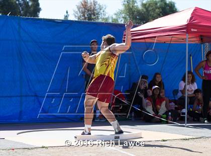 Thumbnail 1 in Orange County Track & Field Championships (Boys Varsity Shot Put) photogallery.