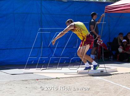 Thumbnail 1 in Orange County Track & Field Championships (Boys Varsity Shot Put) photogallery.