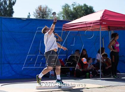 Thumbnail 1 in Orange County Track & Field Championships (Boys Varsity Shot Put) photogallery.