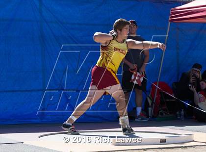 Thumbnail 2 in Orange County Track & Field Championships (Boys Varsity Shot Put) photogallery.