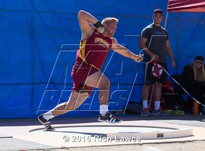 Thumbnail 3 in Orange County Track & Field Championships (Boys Varsity Shot Put) photogallery.
