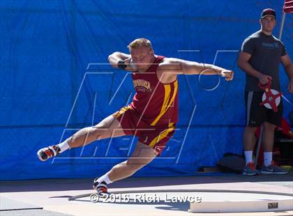 Thumbnail 1 in Orange County Track & Field Championships (Boys Varsity Shot Put) photogallery.