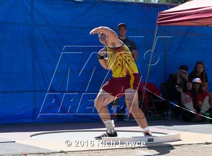 Thumbnail 2 in Orange County Track & Field Championships (Boys Varsity Shot Put) photogallery.