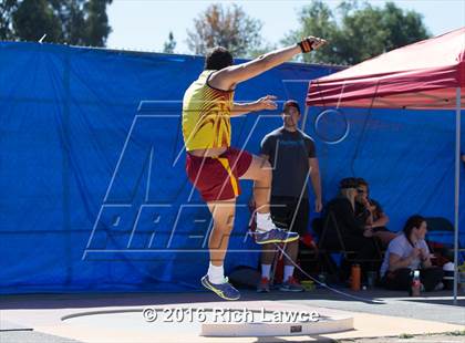 Thumbnail 2 in Orange County Track & Field Championships (Boys Varsity Shot Put) photogallery.