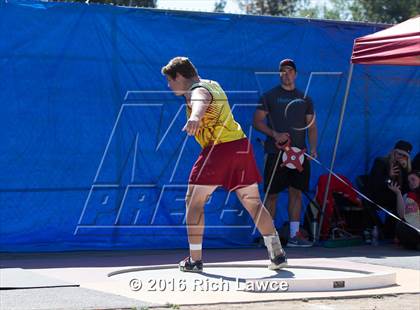 Thumbnail 1 in Orange County Track & Field Championships (Boys Varsity Shot Put) photogallery.