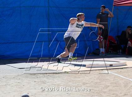 Thumbnail 1 in Orange County Track & Field Championships (Boys Varsity Shot Put) photogallery.