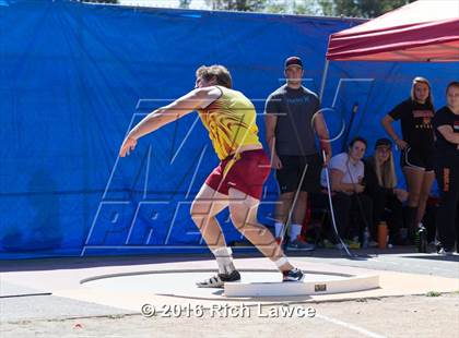 Thumbnail 2 in Orange County Track & Field Championships (Boys Varsity Shot Put) photogallery.