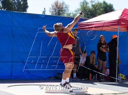 Thumbnail 2 in Orange County Track & Field Championships (Boys Varsity Shot Put) photogallery.