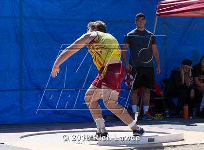 Thumbnail 1 in Orange County Track & Field Championships (Boys Varsity Shot Put) photogallery.