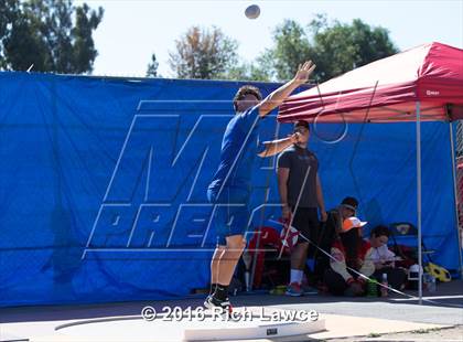 Thumbnail 3 in Orange County Track & Field Championships (Boys Varsity Shot Put) photogallery.
