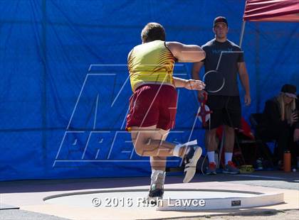 Thumbnail 3 in Orange County Track & Field Championships (Boys Varsity Shot Put) photogallery.