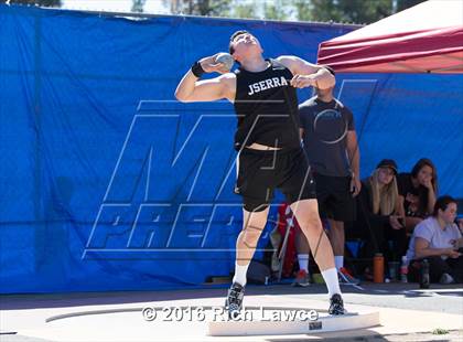 Thumbnail 3 in Orange County Track & Field Championships (Boys Varsity Shot Put) photogallery.