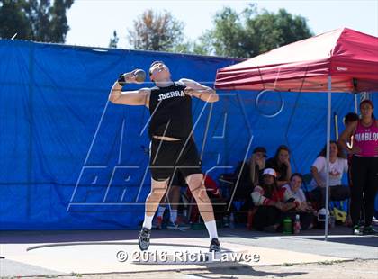 Thumbnail 3 in Orange County Track & Field Championships (Boys Varsity Shot Put) photogallery.