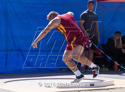 Thumbnail 1 in Orange County Track & Field Championships (Boys Varsity Shot Put) photogallery.
