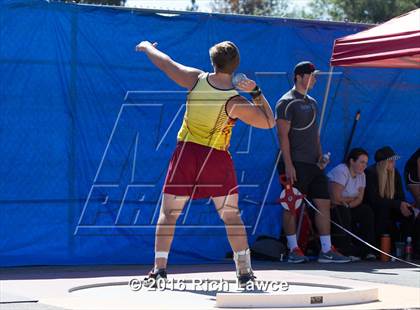 Thumbnail 2 in Orange County Track & Field Championships (Boys Varsity Shot Put) photogallery.