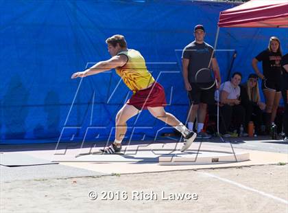 Thumbnail 1 in Orange County Track & Field Championships (Boys Varsity Shot Put) photogallery.