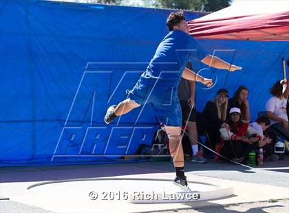 Thumbnail 2 in Orange County Track & Field Championships (Boys Varsity Shot Put) photogallery.