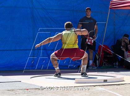Thumbnail 3 in Orange County Track & Field Championships (Boys Varsity Shot Put) photogallery.