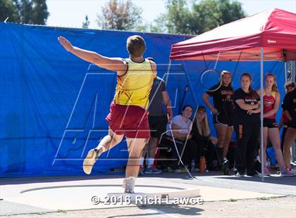 Thumbnail 2 in Orange County Track & Field Championships (Boys Varsity Shot Put) photogallery.