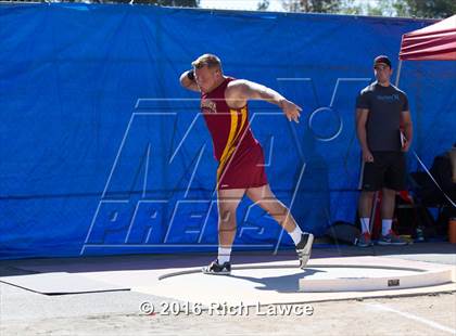 Thumbnail 3 in Orange County Track & Field Championships (Boys Varsity Shot Put) photogallery.
