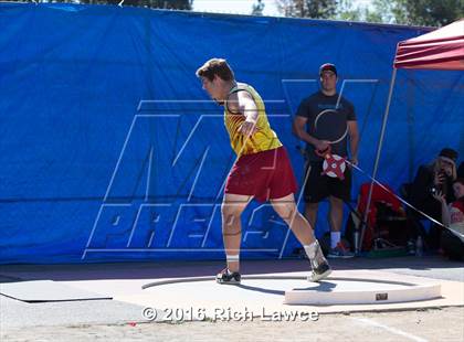 Thumbnail 2 in Orange County Track & Field Championships (Boys Varsity Shot Put) photogallery.
