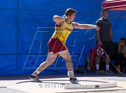 Thumbnail 1 in Orange County Track & Field Championships (Boys Varsity Shot Put) photogallery.