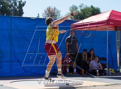 Thumbnail 3 in Orange County Track & Field Championships (Boys Varsity Shot Put) photogallery.