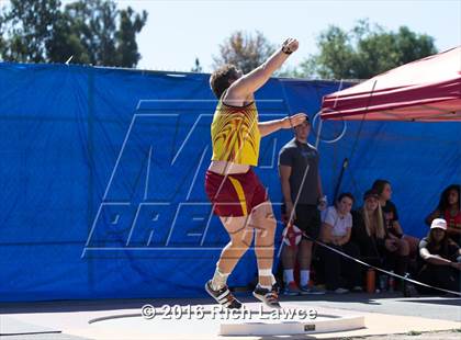 Thumbnail 2 in Orange County Track & Field Championships (Boys Varsity Shot Put) photogallery.