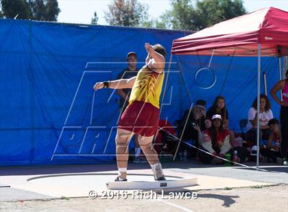 Thumbnail 3 in Orange County Track & Field Championships (Boys Varsity Shot Put) photogallery.
