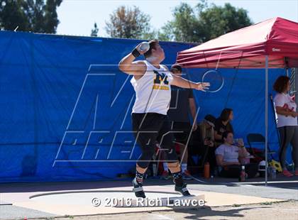 Thumbnail 3 in Orange County Track & Field Championships (Boys Varsity Shot Put) photogallery.