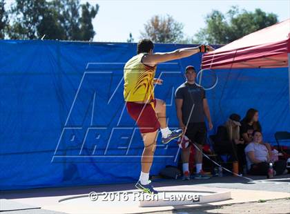 Thumbnail 1 in Orange County Track & Field Championships (Boys Varsity Shot Put) photogallery.