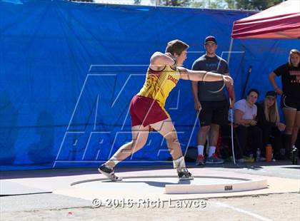 Thumbnail 3 in Orange County Track & Field Championships (Boys Varsity Shot Put) photogallery.