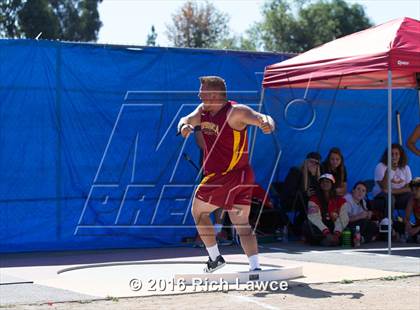 Thumbnail 2 in Orange County Track & Field Championships (Boys Varsity Shot Put) photogallery.