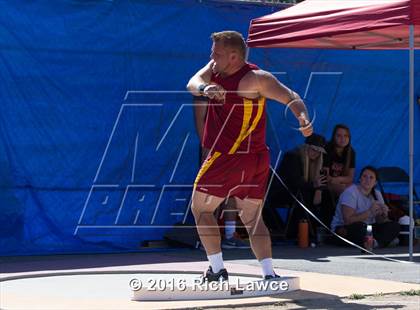 Thumbnail 3 in Orange County Track & Field Championships (Boys Varsity Shot Put) photogallery.