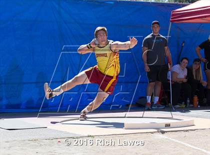 Thumbnail 1 in Orange County Track & Field Championships (Boys Varsity Shot Put) photogallery.