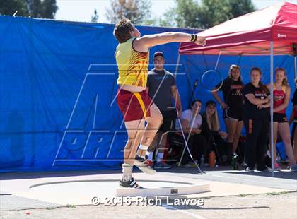 Thumbnail 3 in Orange County Track & Field Championships (Boys Varsity Shot Put) photogallery.