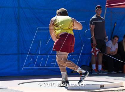 Thumbnail 2 in Orange County Track & Field Championships (Boys Varsity Shot Put) photogallery.